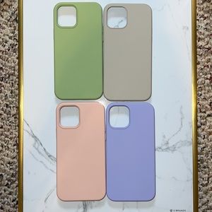 Silicone iPhone 12/12 pro cases x3